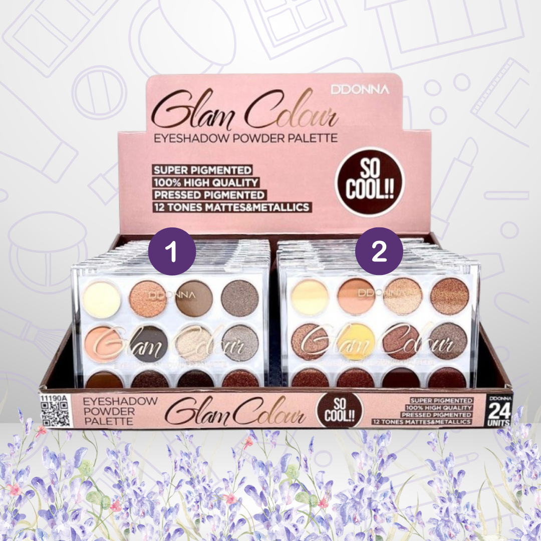 PALETA DE SOMBRA DE OJOS Glam Colour Ddonna