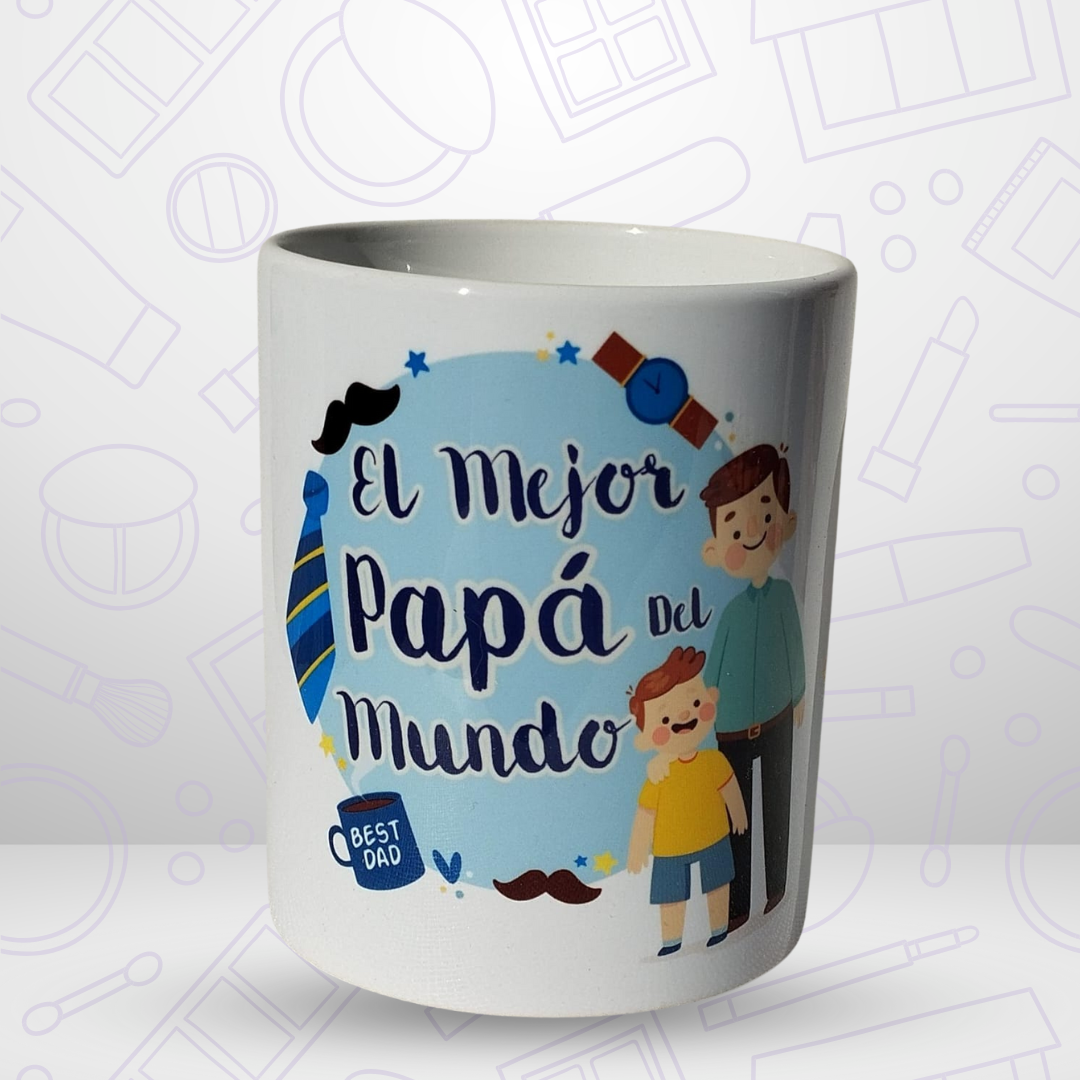 TAZA DÍA DEL PADRE El mejor papá del mundo