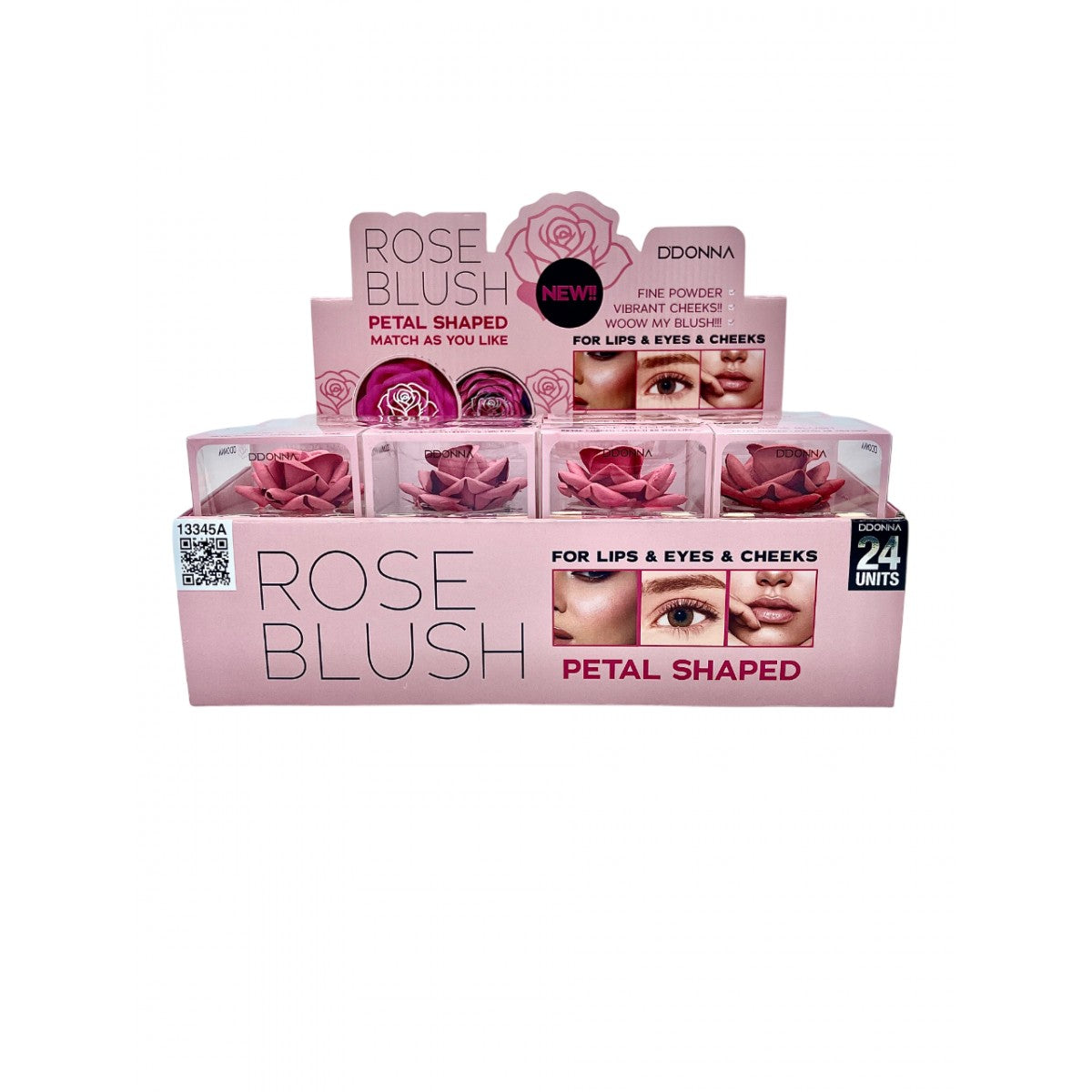 Blush Rose Petal Shaped Colorete Donna