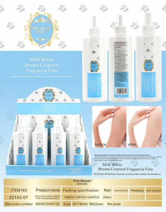 Bruma corporal Milk White