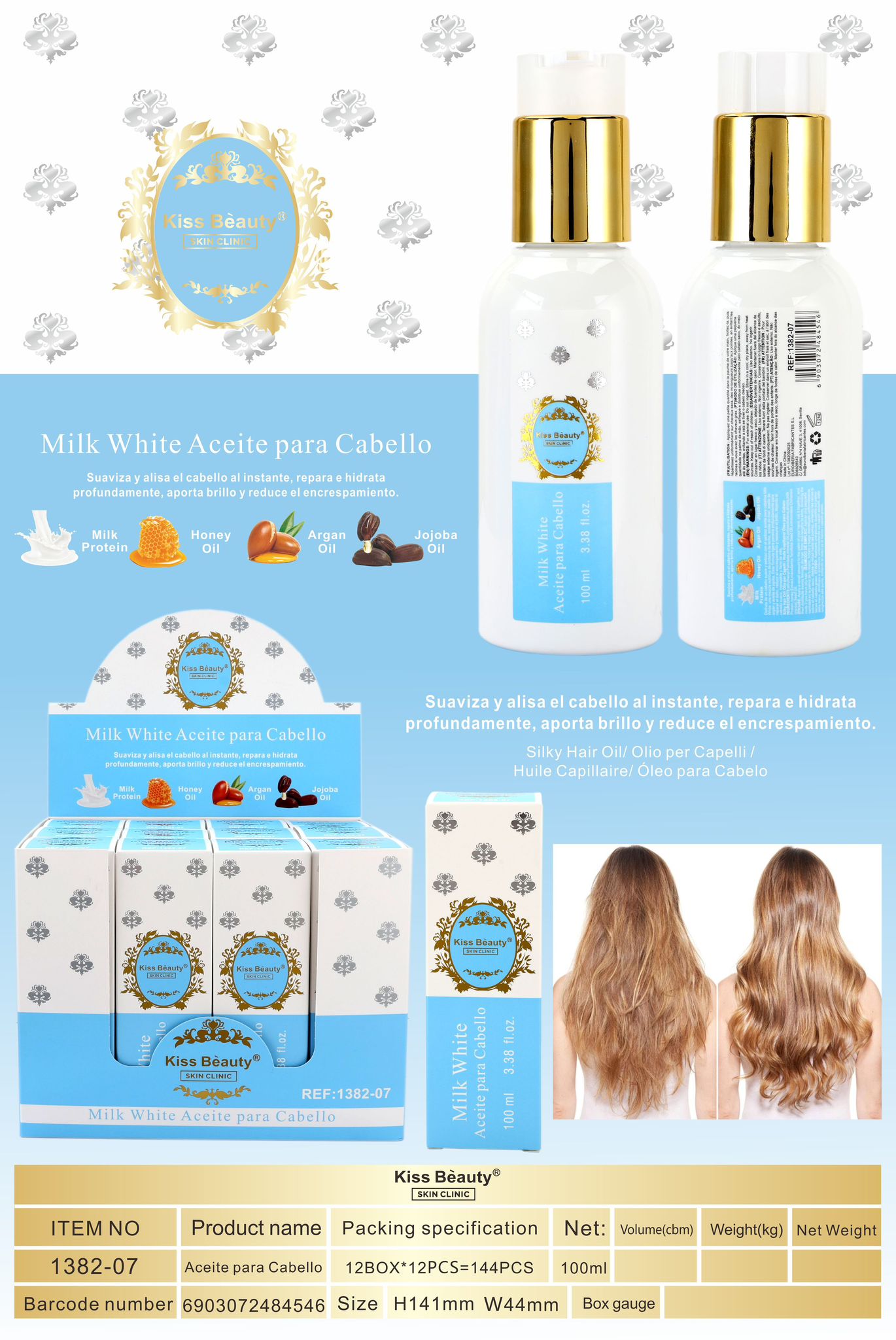 Aceite para Cabello Milk white