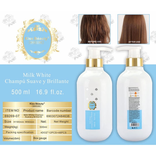 Champu Suave y Brillantes Milk white Bianco Latte